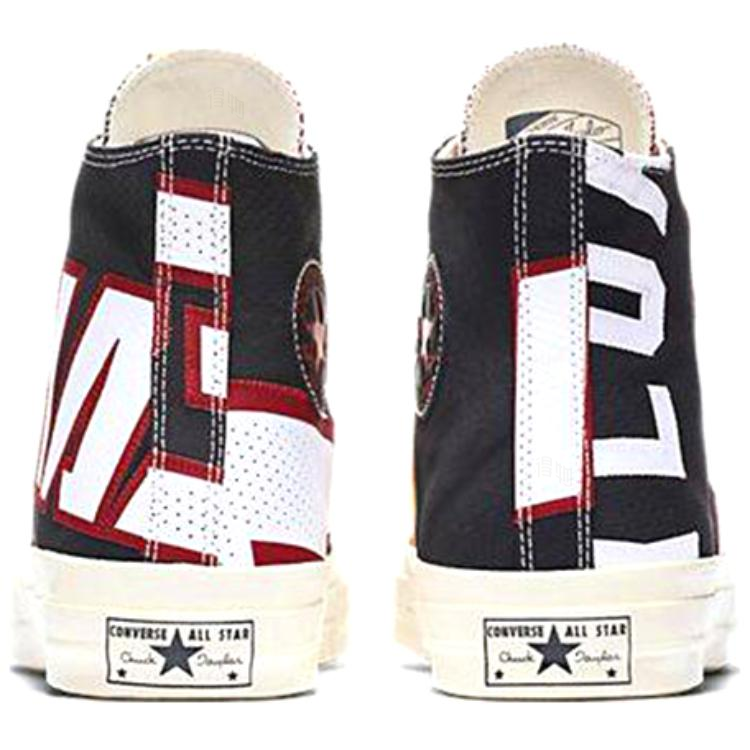Кеды Converse Chuck 70 Hi Miami Heat (черно-красно-белые) — фото 4