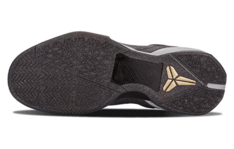 Мужские кроссовки Nike Zoom Kobe 7 Prelude London 7 (серый / золотойжелтый / черный) — Серый / золотойжёлтый / чёрный — фото 5