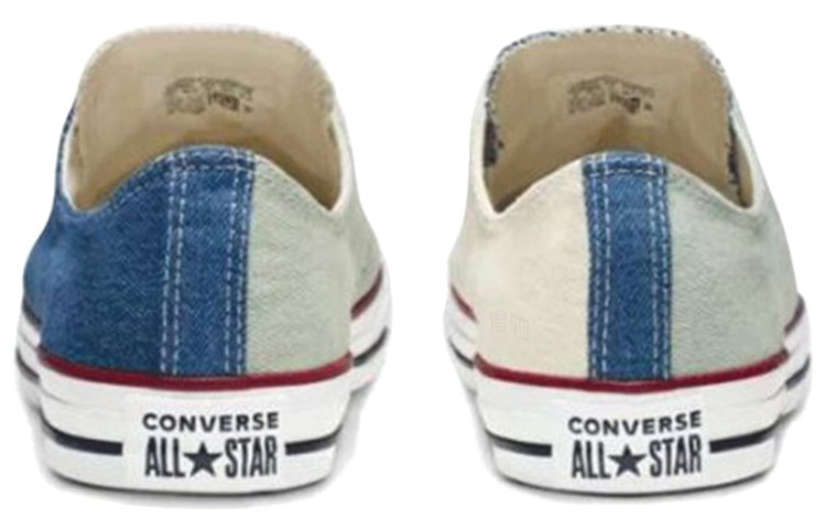 Кеды Converse Chuck Taylor All Star (сине-бело-молочные) — Синий / белый / бежевый — фото 5