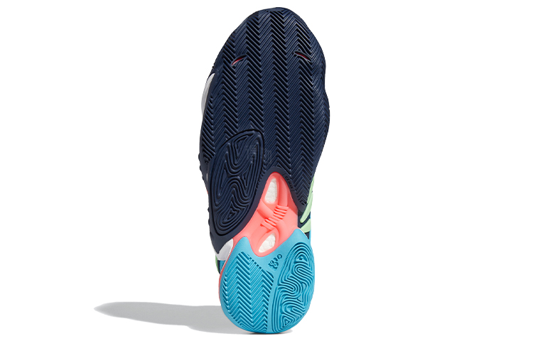 Мужские кроссовки adidas originals Crazy BYW 2.0 (сине-зелено-розовые) — Синий / зелёный / розовый — фото 6
