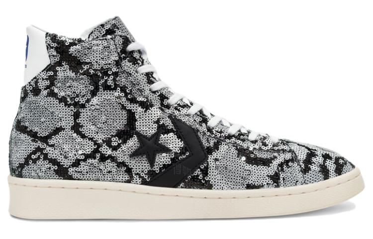 Кеды Converse Cons Pro Leather (бело-черные) — Белый / чёрный — фото 2