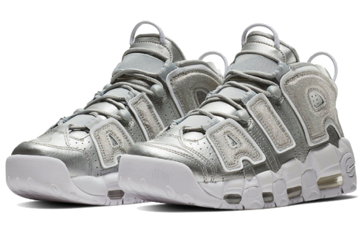 Женские кроссовки Nike Air More Uptempo OG (серебряные) — 金属银 — фото 3