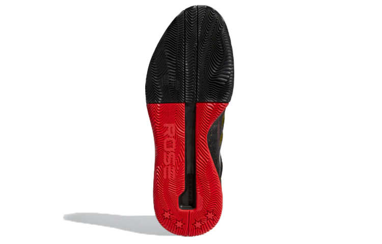 Кроссовки adidas D rose 11 CNY (черный / красный / золотой) — Чёрный / красный / золотой — фото 6