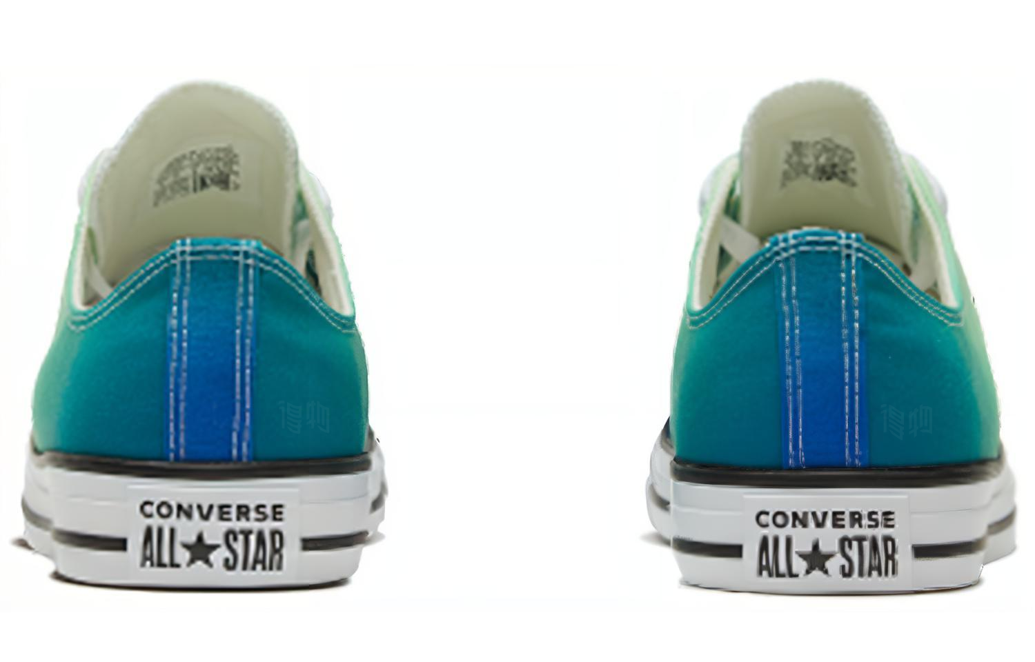 Кеды Converse Chuck Taylor All Star (сине-зелено-белые) — фото 4