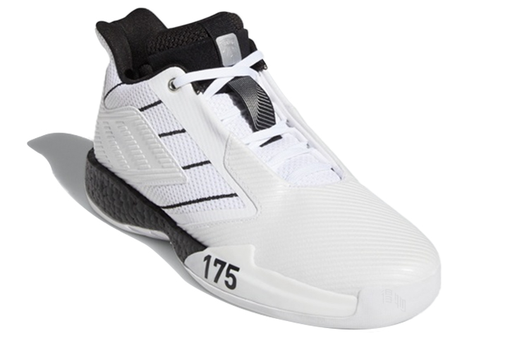 Мужские кроссовки adidas T mac Millennium 2 (бело-черные) — фото 3