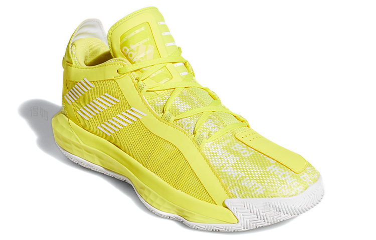 Мужские кроссовки adidas D lillard 6 GCA (желтые) — фото 3