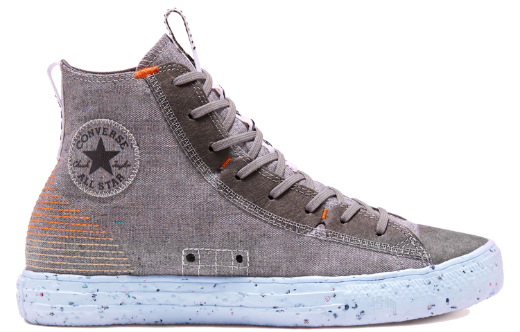 Кеды Converse Chuck Taylor All Star Crater (серый / оранжевый) — фото 2