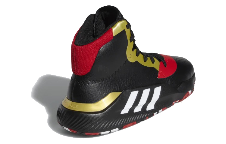 Мужские кроссовки adidas Pro Bounce Madness 2019 (черно-красные) — фото 4