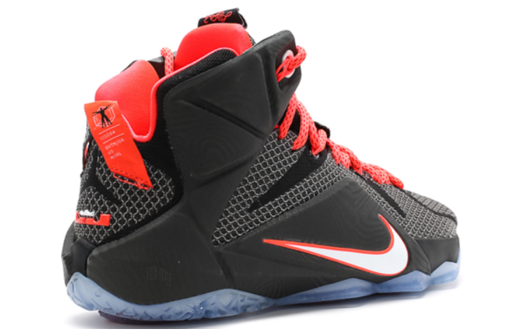 Мужские кроссовки Nike Lebron 12 Court Vision (черные) — фото 3