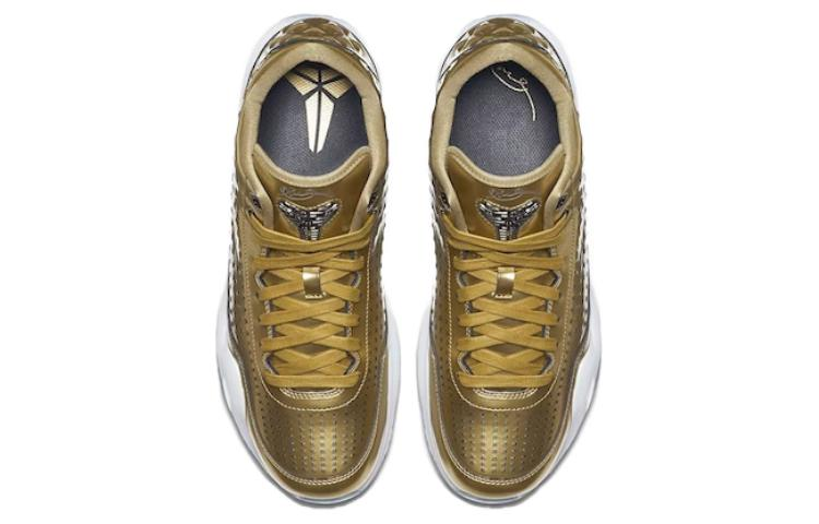 Мужские баскетбольные кроссовки Nike Kobe 10 EXT ''Liquid Gold'' (золотые) — фото 3