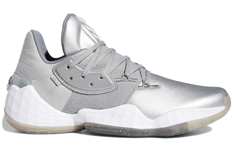 Мужские кроссовки adidas Harden Vol. 4 Gca (серебристо-серый) — фото 2