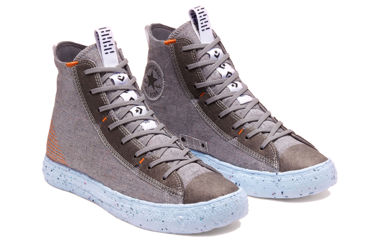 Кеды Converse Chuck Taylor All Star Crater (серый / оранжевый) — фото 3