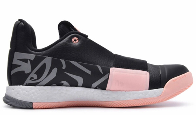 Мужские кроссовки adidas Harden Vol.3 (черныйрозовый) — Чёрныйрозовый — фото 2