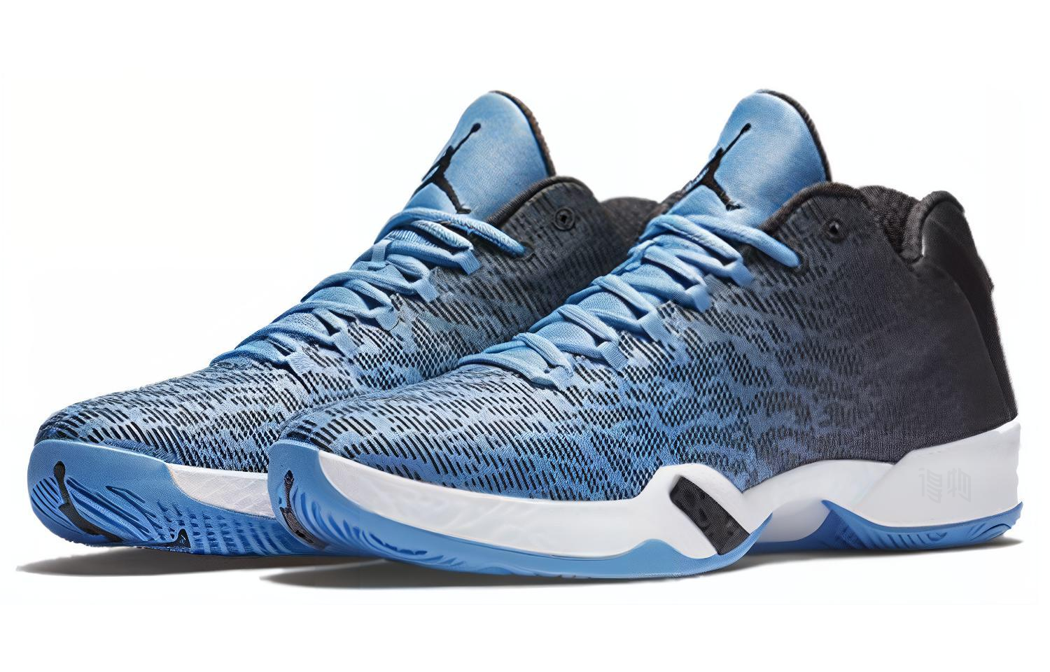 Мужские кроссовки Jordan Air Jordan 29 Low UNC (сине-черные) — фото 3