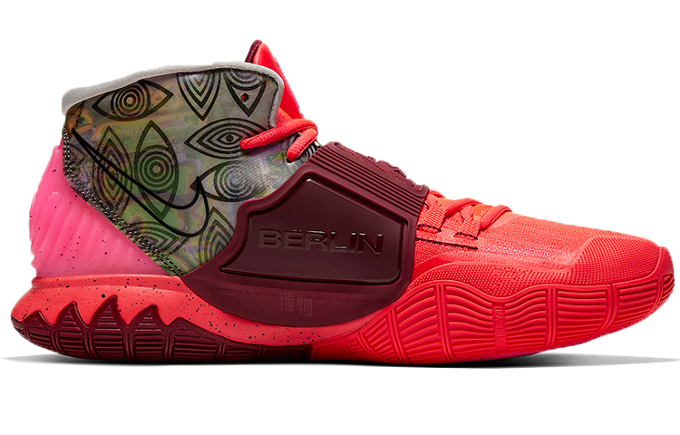 Мужские кроссовки Nike Kyrie 6 Pre-Heat "Berlin" (красные) — Красный — фото 2