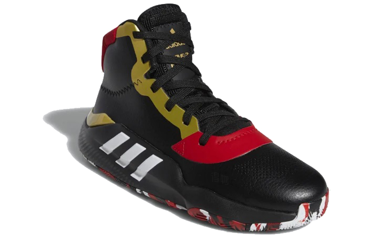 Мужские кроссовки adidas Pro Bounce Madness 2019 (черно-красные) — фото 3