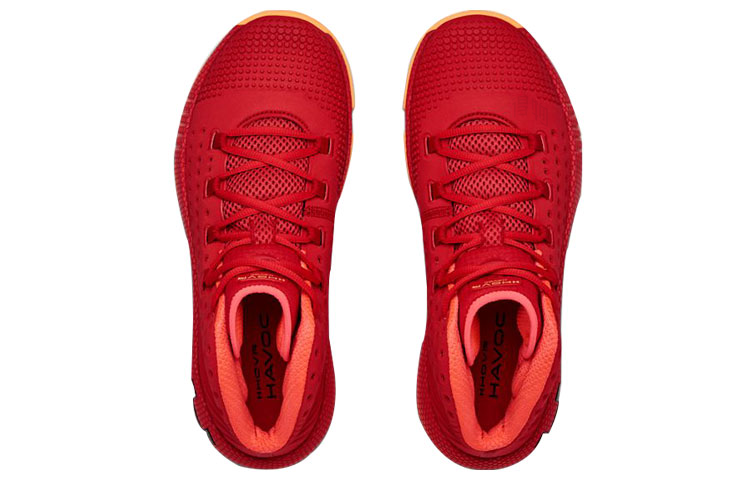 Кроссовки Under Armour HOVR Havoc 2 (красно-желтые) — фото 4