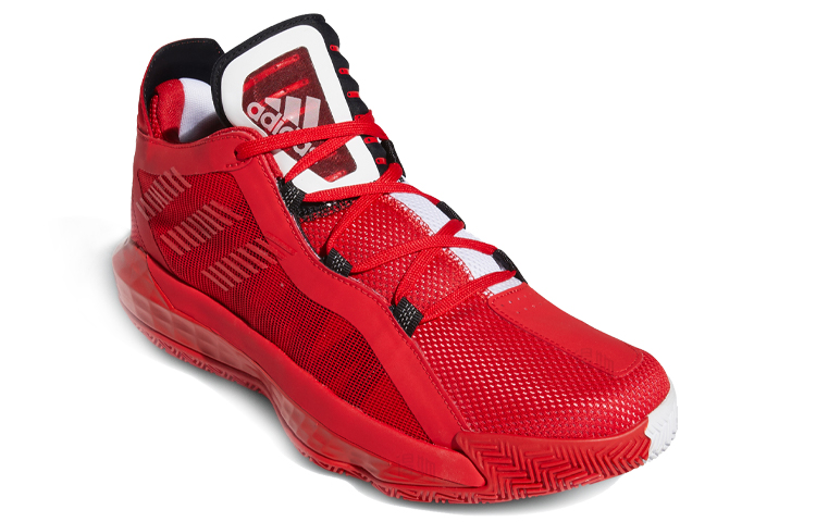 Мужские кроссовки adidas D lillard 6 (красный) — фото 3
