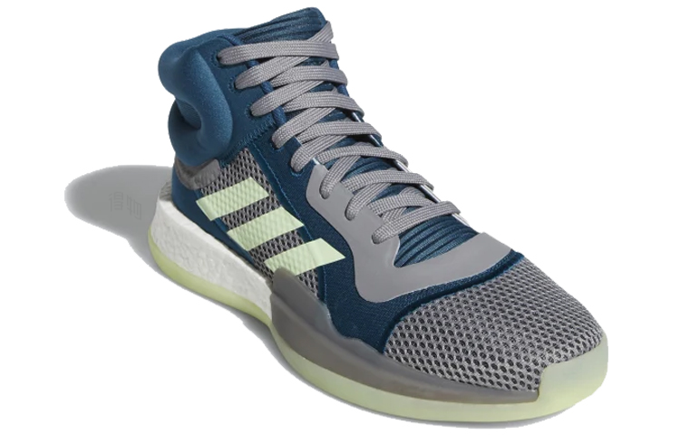 Мужские кроссовки adidas Marquee Boost (серо-сине-зеленый) — фото 3