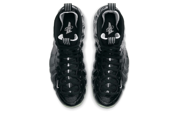 Мужские кроссовки Nike Foamposite One all-star Air Zoom 2021 (черный / зеленый) — Чёрный / зелёный — фото 4