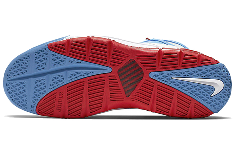 Мужские кроссовки Nike Lebron 3 Zoom QS (сине-бело-красные) — фото 5