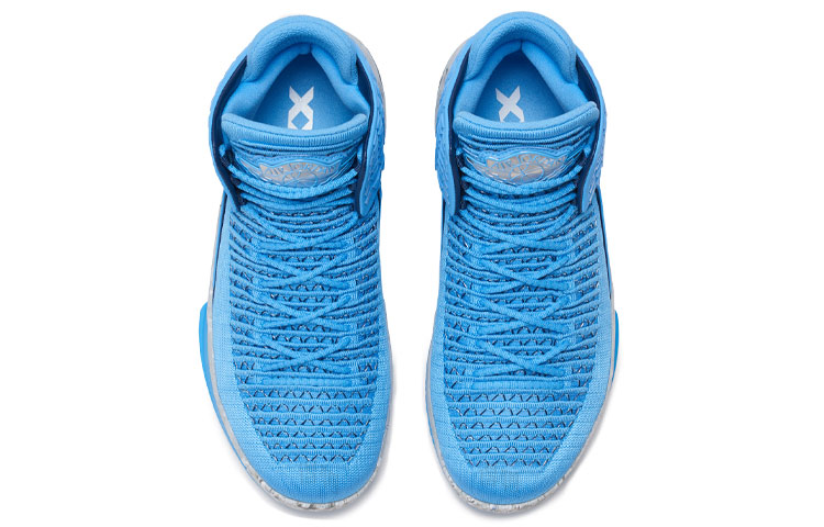 Мужские кроссовки Jordan Air 32 (синие) — 北卡蓝/白 — фото 4
