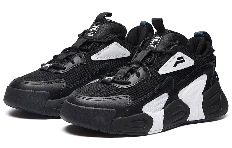 Женские кроссовки Fila Swarm (черно-белые) — Чёрныйбелый — фото 2