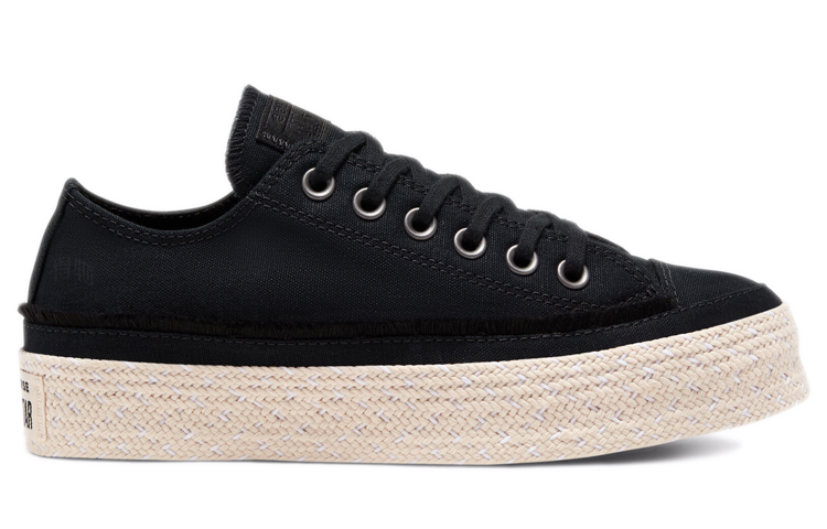 Женские слипоны Converse Chuck Taylor All Star Espadrille (черные) — фото 2