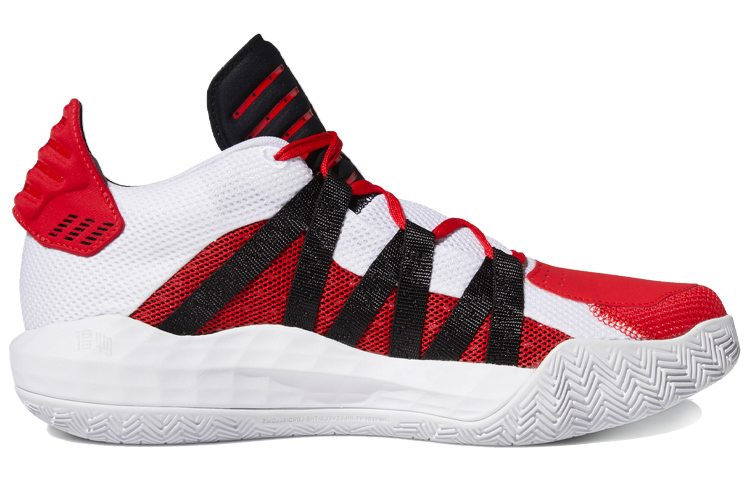 Мужские кроссовки adidas D lillard 6 (красный) — фото 2