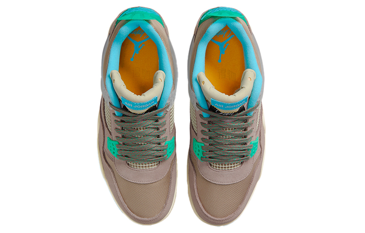 Унисекс кроссовки union la x Jordan Air Jordan 4 taupe haze 30 (серо-коричневый) — фото 4