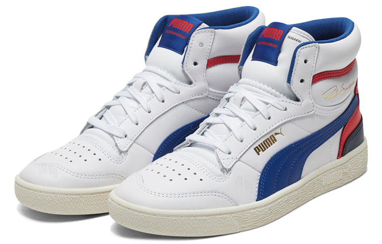 Мужские кроссовки PUMA Ralph Sampson Mid (сине-белые) — фото 3