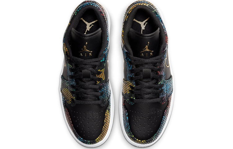 Женские кроссовки Jordan Air Jordan 1 Low (черные) — фото 4