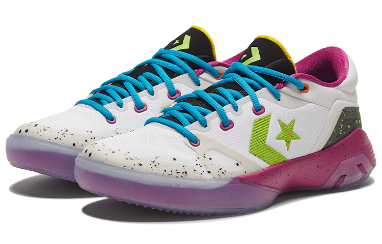 Кеды Converse G4 Air Zoom (бело-фиолетовые) — Белый / фиолетовый — фото 3