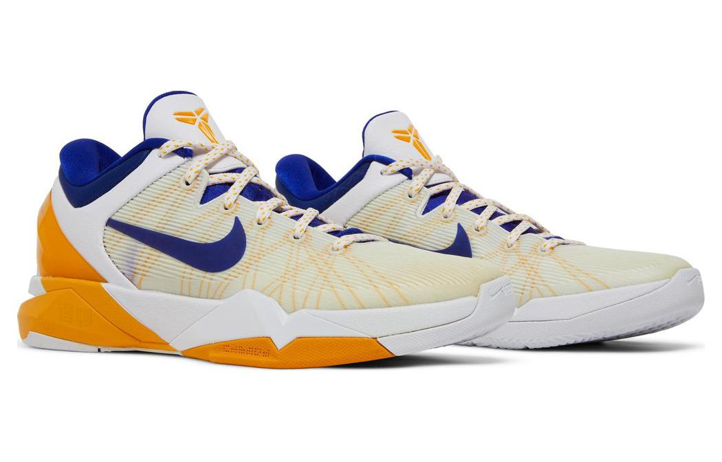 Мужские кроссовки Nike Zoom Kobe 7 Lakers Home (белые) — фото 3