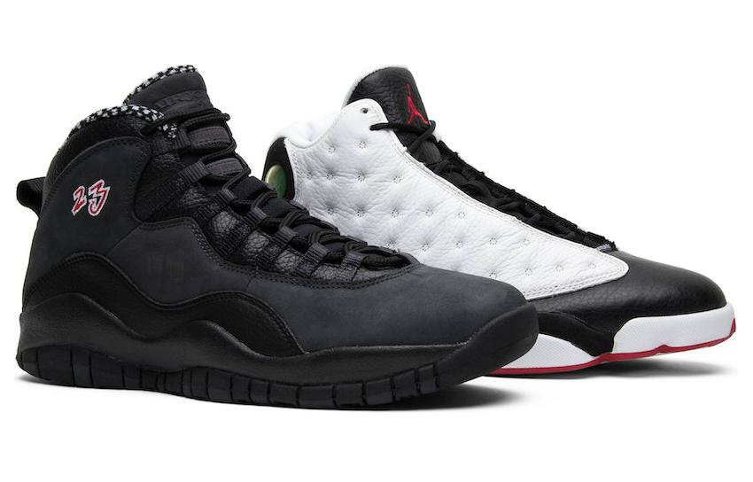 Мужские кроссовки Jordan Air Jordan 13/10 Retro “Countdown Pack” (черные) — фото 3
