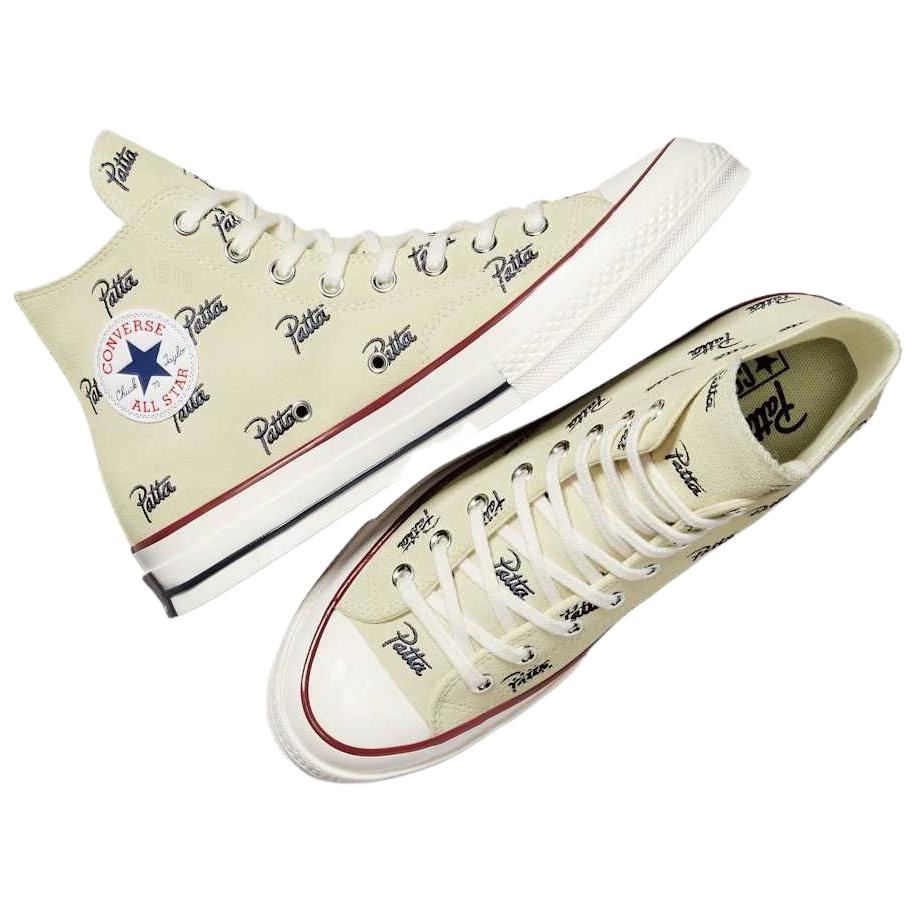 Высокие кеды Patta Converse Chuck 70 (бежевые) — фото 5