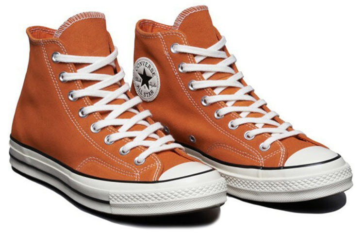 Кеды Converse Chuck 70 (оранжево-белые) — фото 3