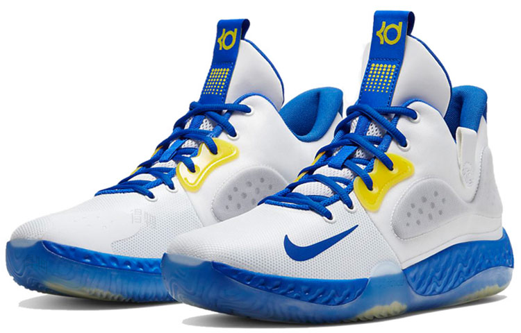 Мужские кроссовки Nike KD Trey 5 VII EP (бело-синие) — фото 3