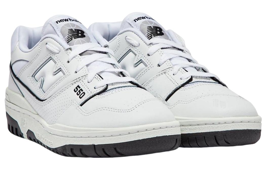 Мужские кроссовки Comme des Garcons Homme x New Balance NB 550 (бело-черные) — Белый / чёрный — фото 3