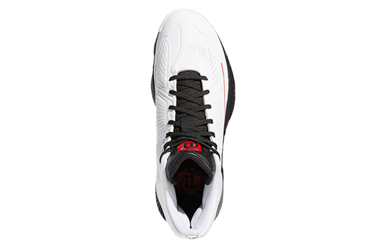 Мужские кроссовки adidas D Rose 10 (бело-черно-красный) — Белый / чёрный / красный — фото 5