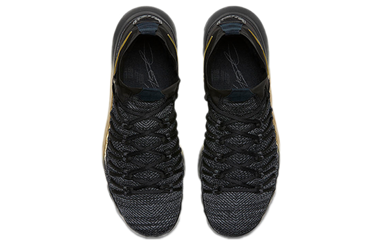 Мужские кроссовки Nike KD 9 ELITE Flip The Switch (черно-желтые) — Чёрный / жёлтый — фото 4