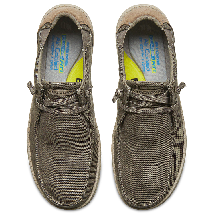 Мужские кеды Skechers Melson (каки) — Хаки — фото 4