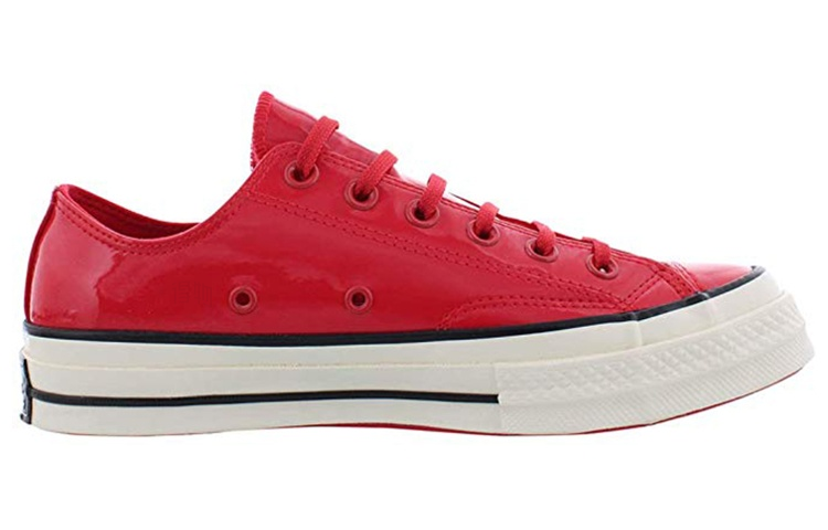 Кеды Converse 1970s Chuck Patented 90s Leather Low (красный) — фото 2