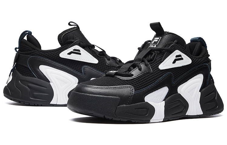 Женские кроссовки Fila Swarm (черно-белые) — Чёрныйбелый — фото 3