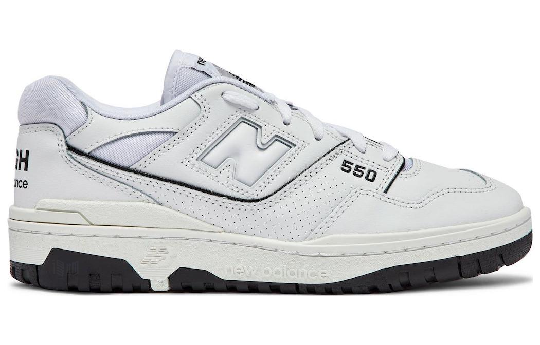 Мужские кроссовки Comme des Garcons Homme x New Balance NB 550 (бело-черные) — Белый / чёрный — фото 2