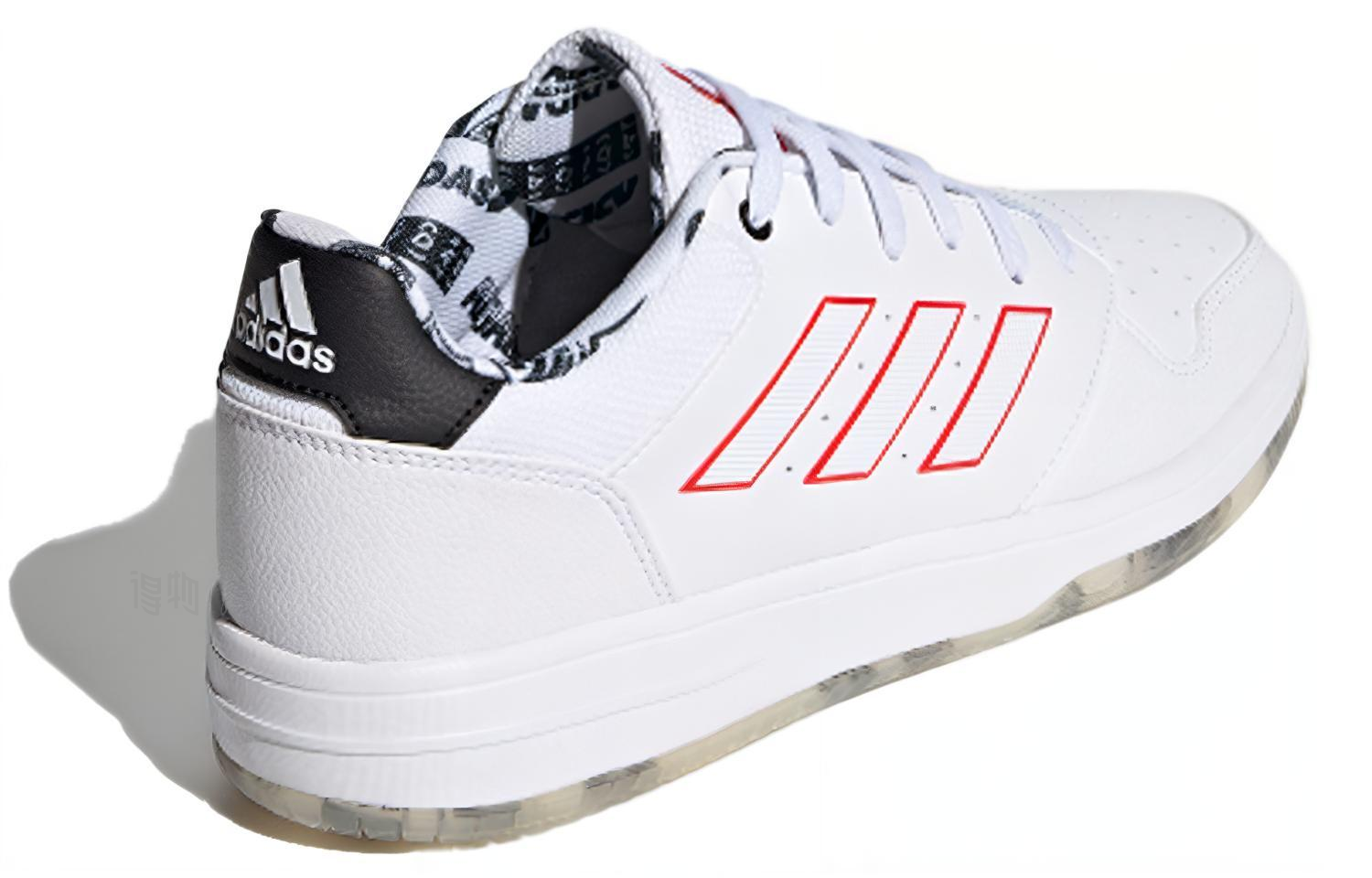 Мужские кроссовки adidas neo gametalker (бело-красные) — Белыйкрасный — фото 4
