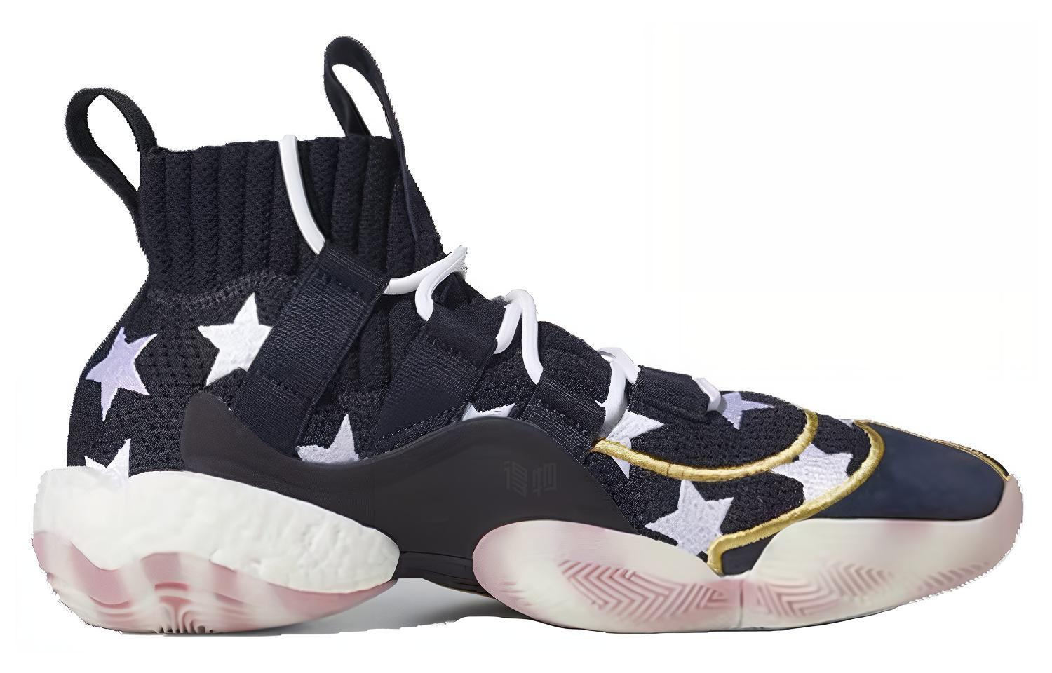 Мужские кроссовки adidas Crazy Byw X Veterans Day (черно-бело-красный) — 墨水蓝/白色/红色 — фото 2