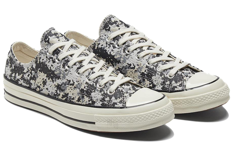 Кеды Converse 1970s ALL STAR Chuck 70 (черно-серый камуфляж) — Чёрный / серый — фото 3