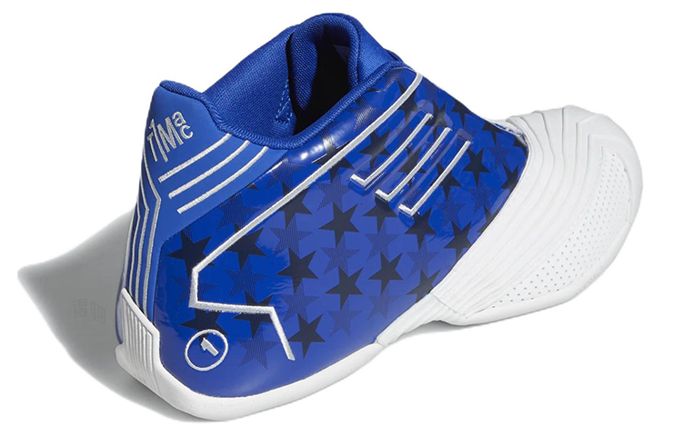 Мужские кроссовки adidas T mac 1 (сине-белые) — фото 4