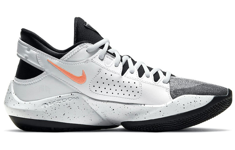Мужские кроссовки Nike Freak 2 Zoom TPU (белый / черный) — Белый / чёрный — фото 2